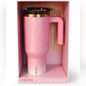 Hydrapeak Pink Glitter and Gold Tumbler